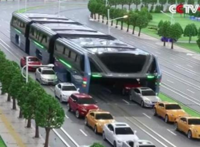 Transit Elevated Bus - a dreamlike new public traffic solution to come true soon