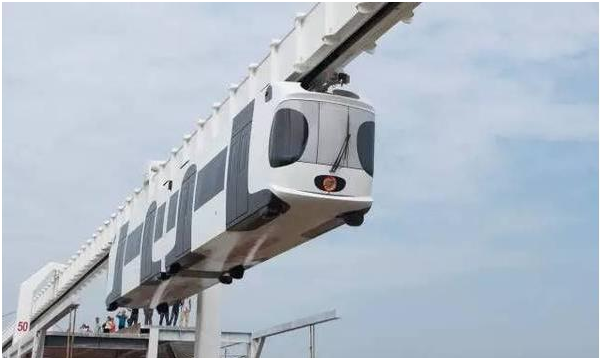 China's first new energy sky train runs trial in Chengdu