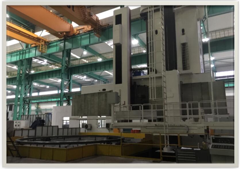 Large vertical turning machine tool